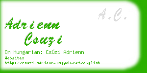 adrienn csuzi business card